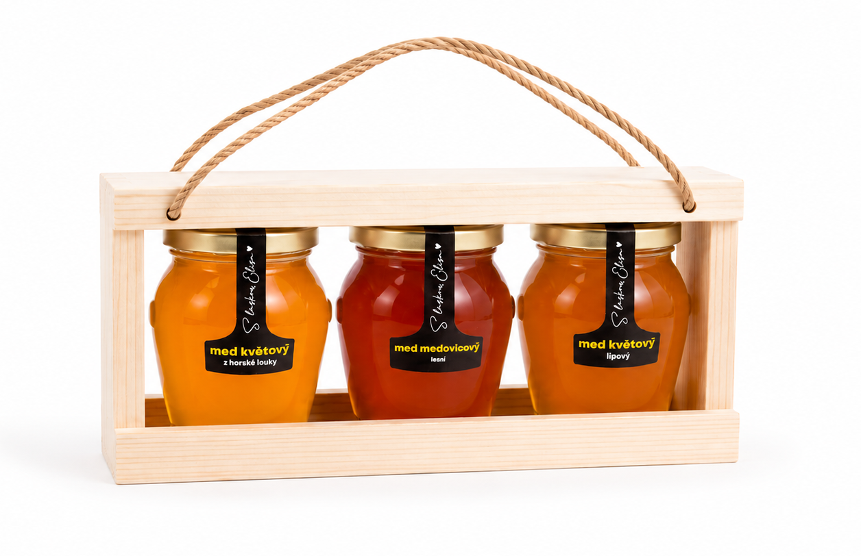 Elisa Gift Set with Honey – Bird Feeder (3× 250 g)