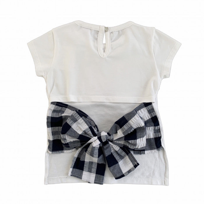 VICHY BACK BOW T-SHIRT