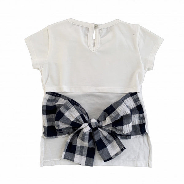 VICHY BACK BOW T-SHIRT