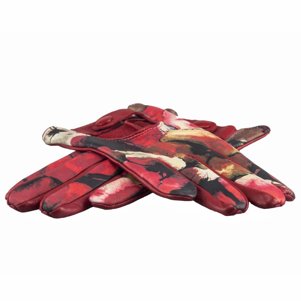 Cheerful Women's Leather Gloves