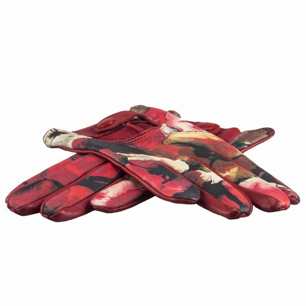 Cheerful Women's Leather Gloves