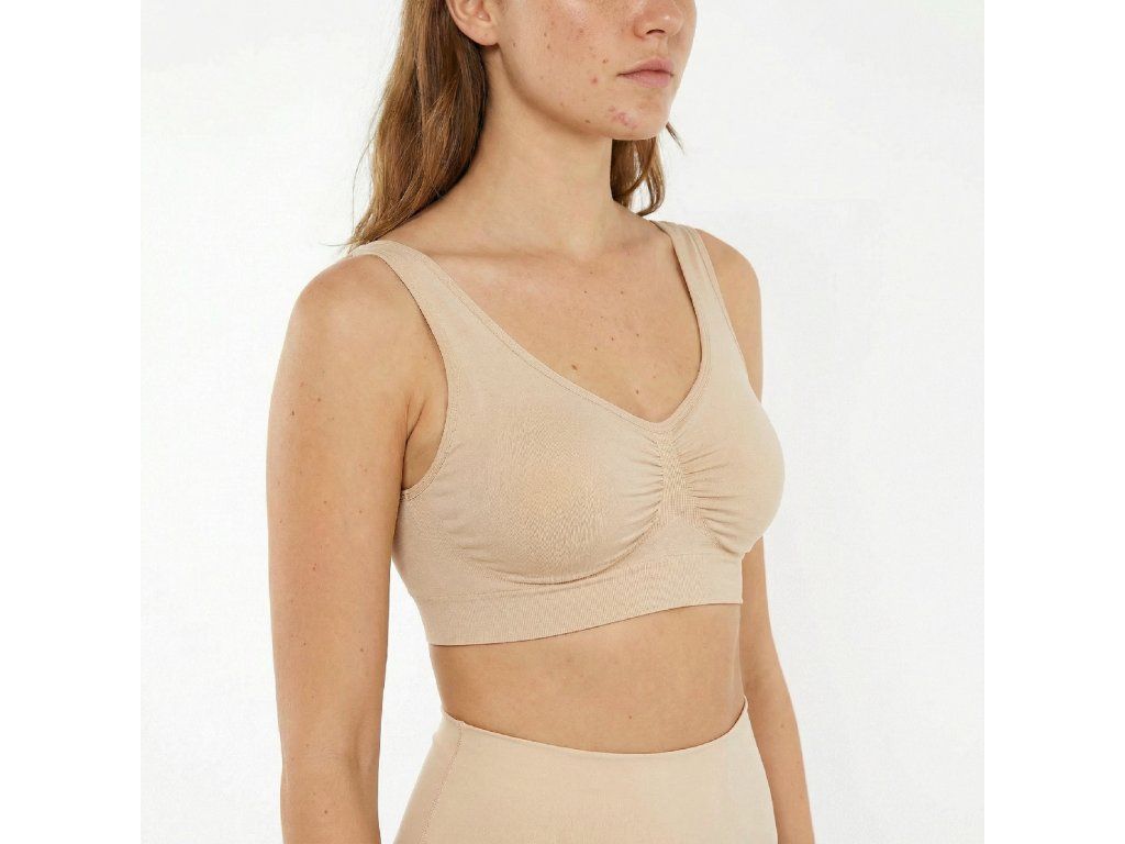 Gently Shaping Seamless Bra Without Underwire, NUDE Size: M