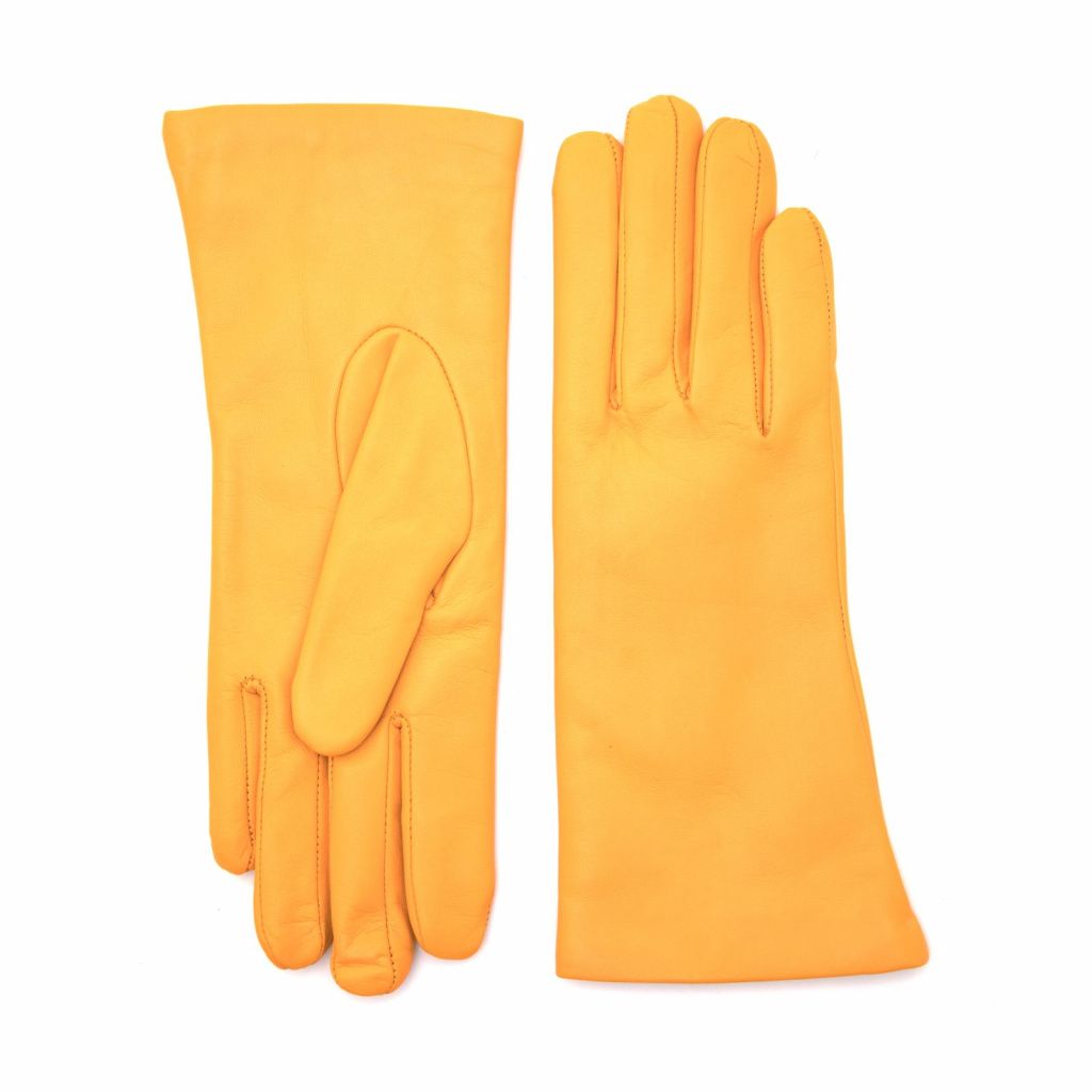 Colorful Smooth Women's Leather Gloves