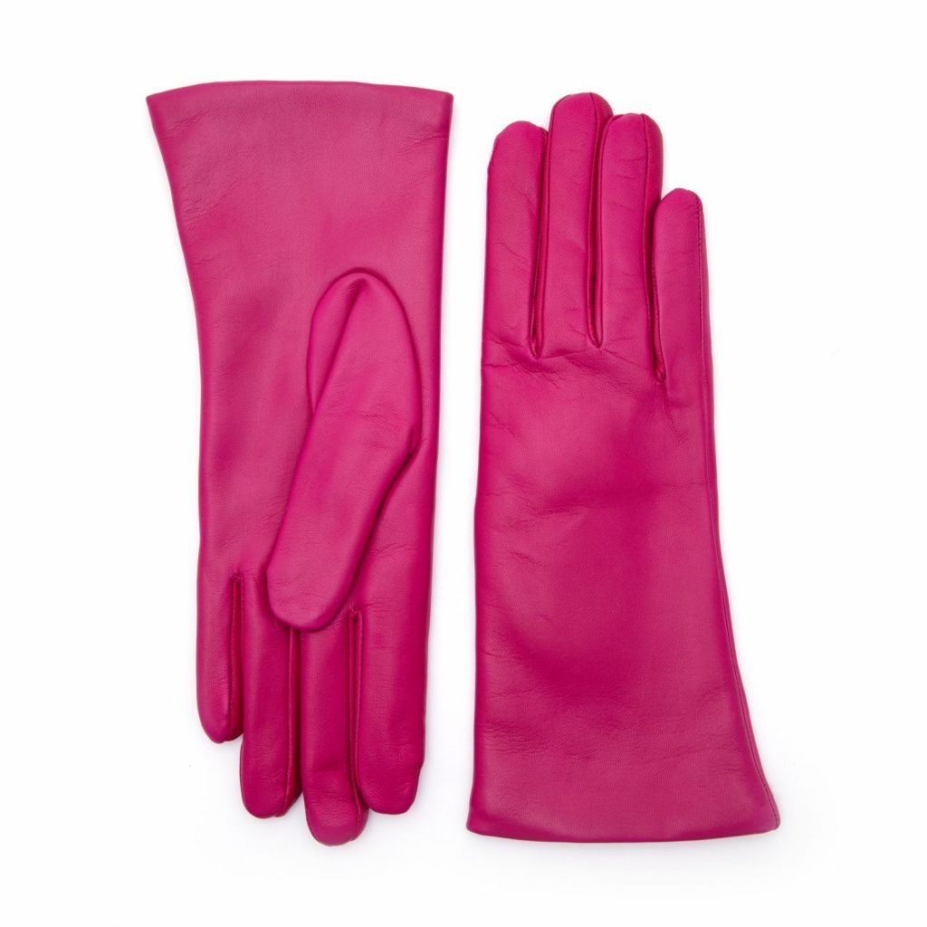 Colorful Smooth Women's Leather Gloves