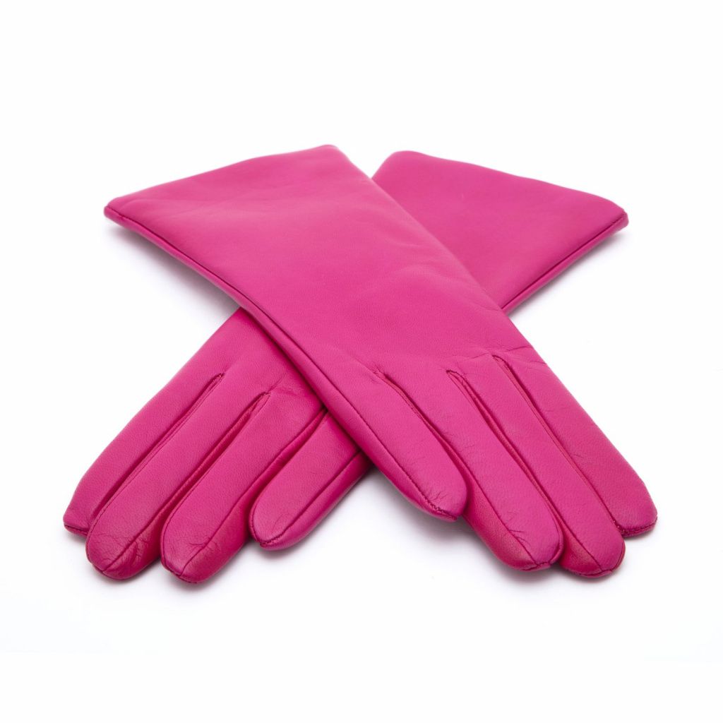 Colorful Smooth Women's Leather Gloves