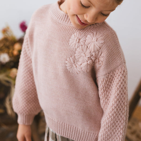 FLORAL EMBROIDERY SWEATER