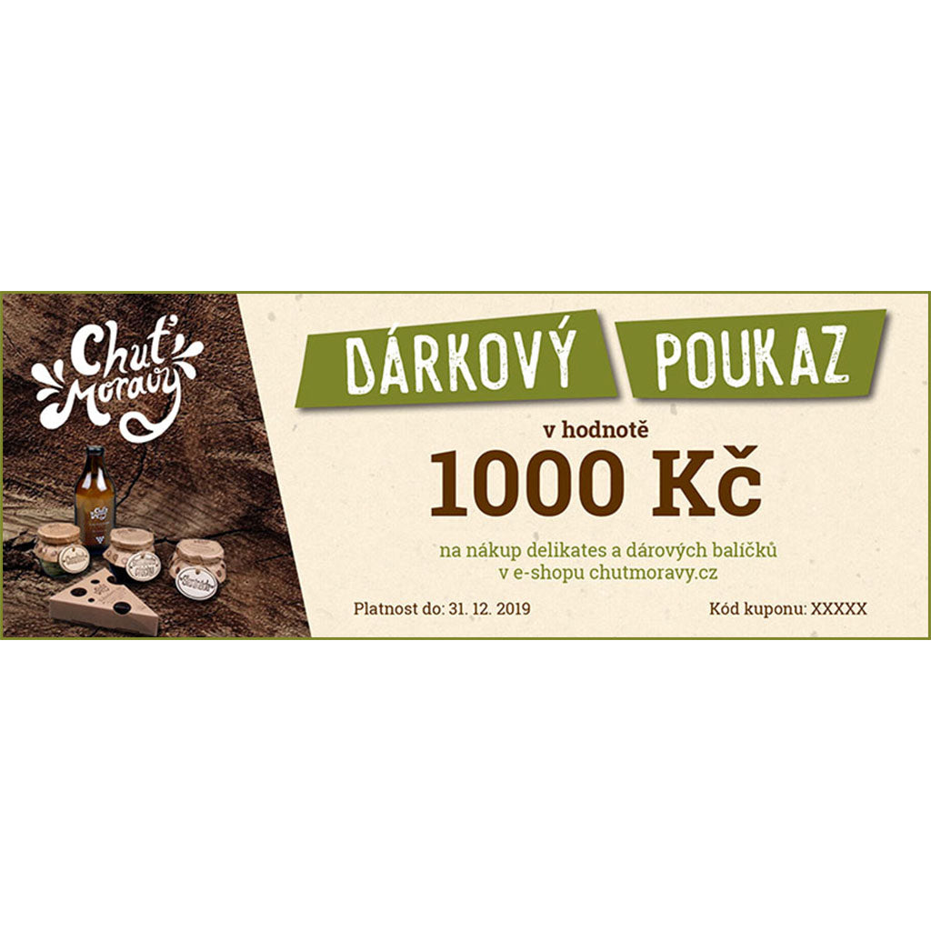 Gift voucher 1000,- CZK