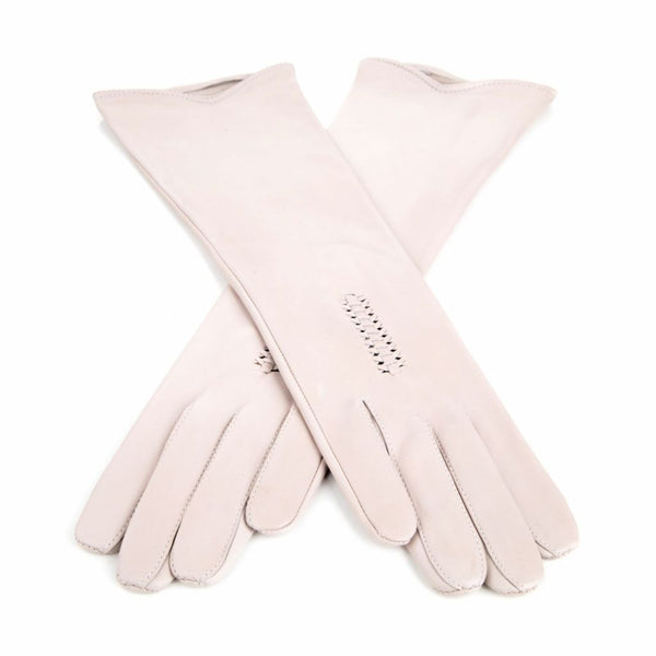 Long Women's Leather Gloves Without Lining