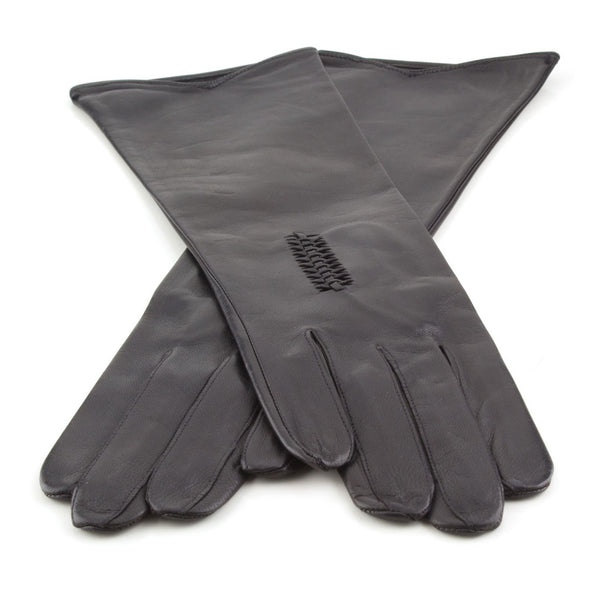 Long Women's Leather Gloves Without Lining