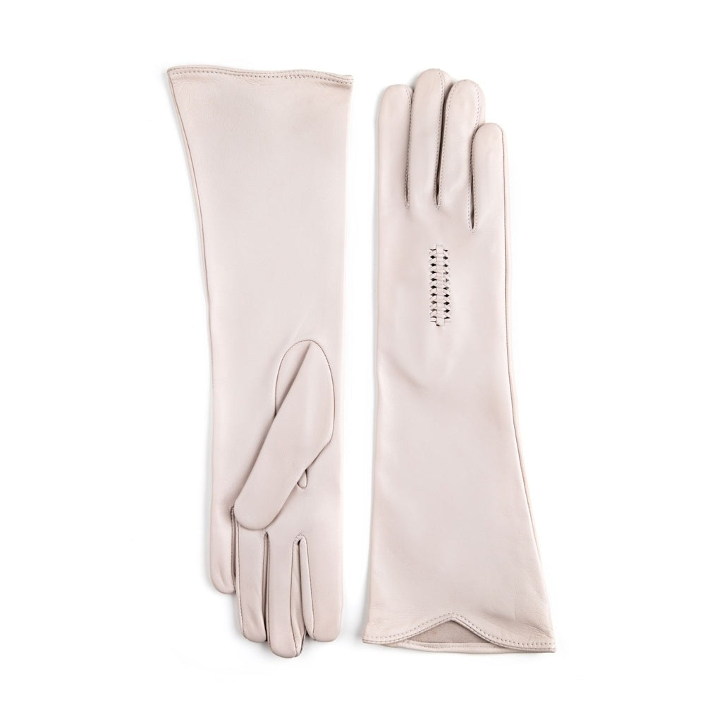 Long Women's Leather Gloves Without Lining