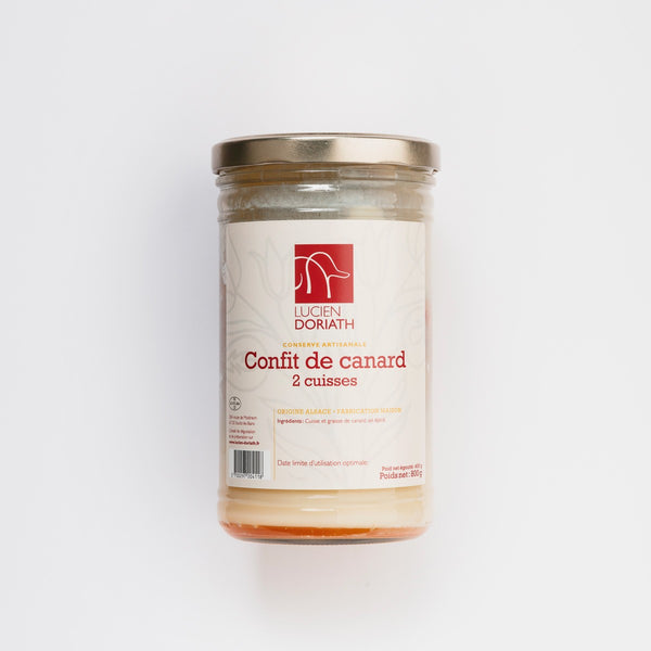 Confit d'anatra 2 cosce (sgocciolate) - 450g