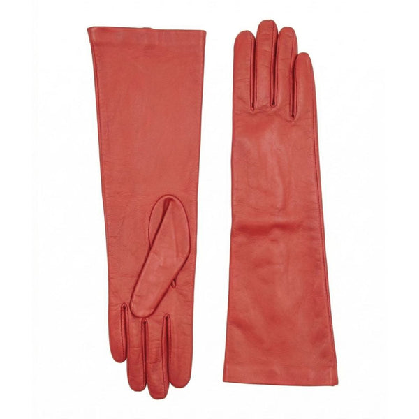 Women's Leather Forearm Gloves with Cashmere Lining