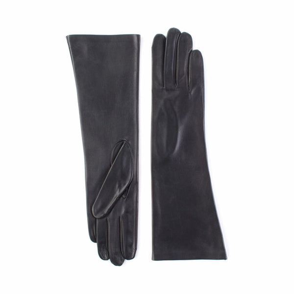 Women's Leather Forearm Gloves with Cashmere Lining