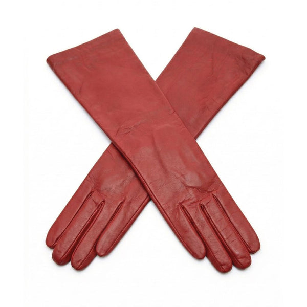 Women's Leather Forearm Gloves with Cashmere Lining