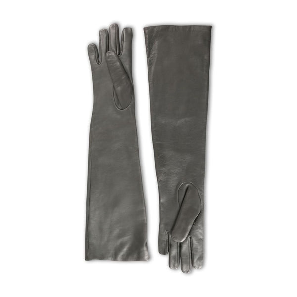Colorful Long Leather Gloves Above the Elbow with Thin Lining