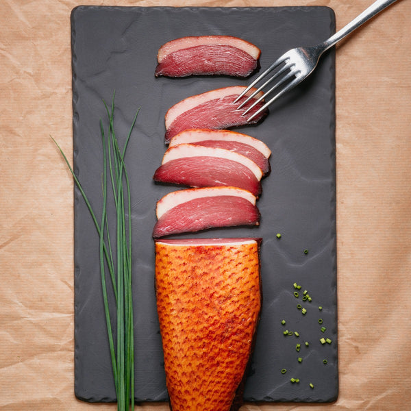 Petto d'anatra affumicato a fette - 100g