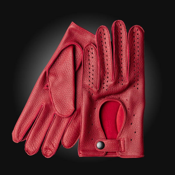 Men's Leather Driving Gloves Made from American Deer