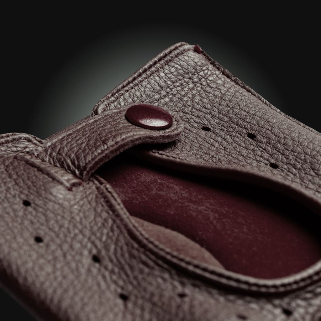 Men's Leather Driving Gloves Made from American Deer