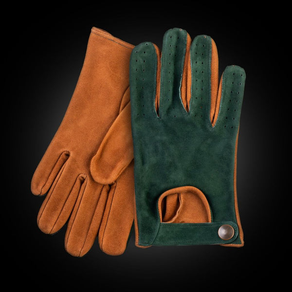 Two-Tone Suede Gloves for Universal Use