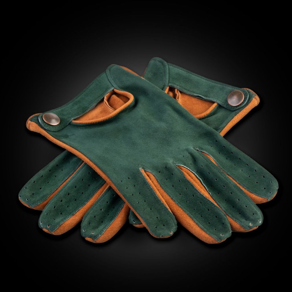 Two-Tone Suede Gloves for Universal Use