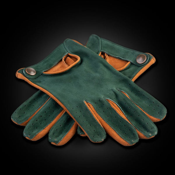Two-Tone Suede Gloves for Universal Use