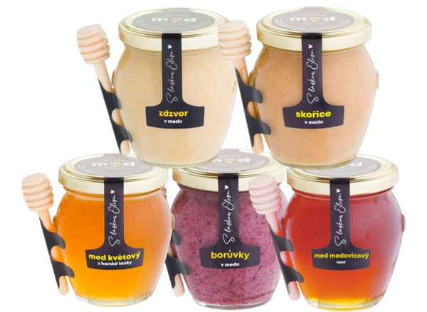 Elisa Gift Set of Honey in a Wooden Bird Feeder 3× 250 g
