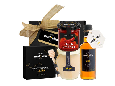 Gift Set with Chilli Mead, Chilli Sauce, and Ginger – Elisa