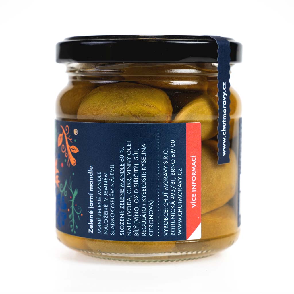 Zelené jarní mandle 215 g