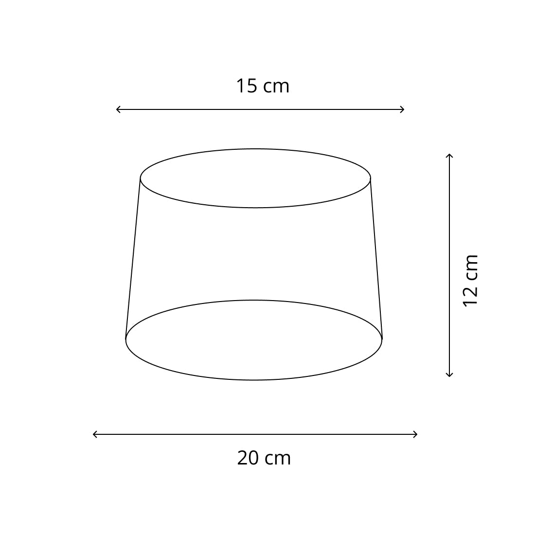 Variabile Paralume Rotondo - Marrone – Trend Silk Flora – Ø20 cm