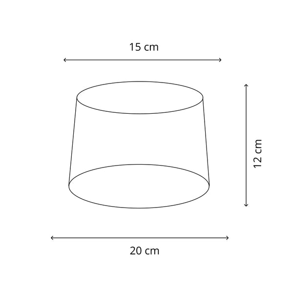 Various Drum Lampshade Round - Beige – Trend Silk Flora – Ø20 cm