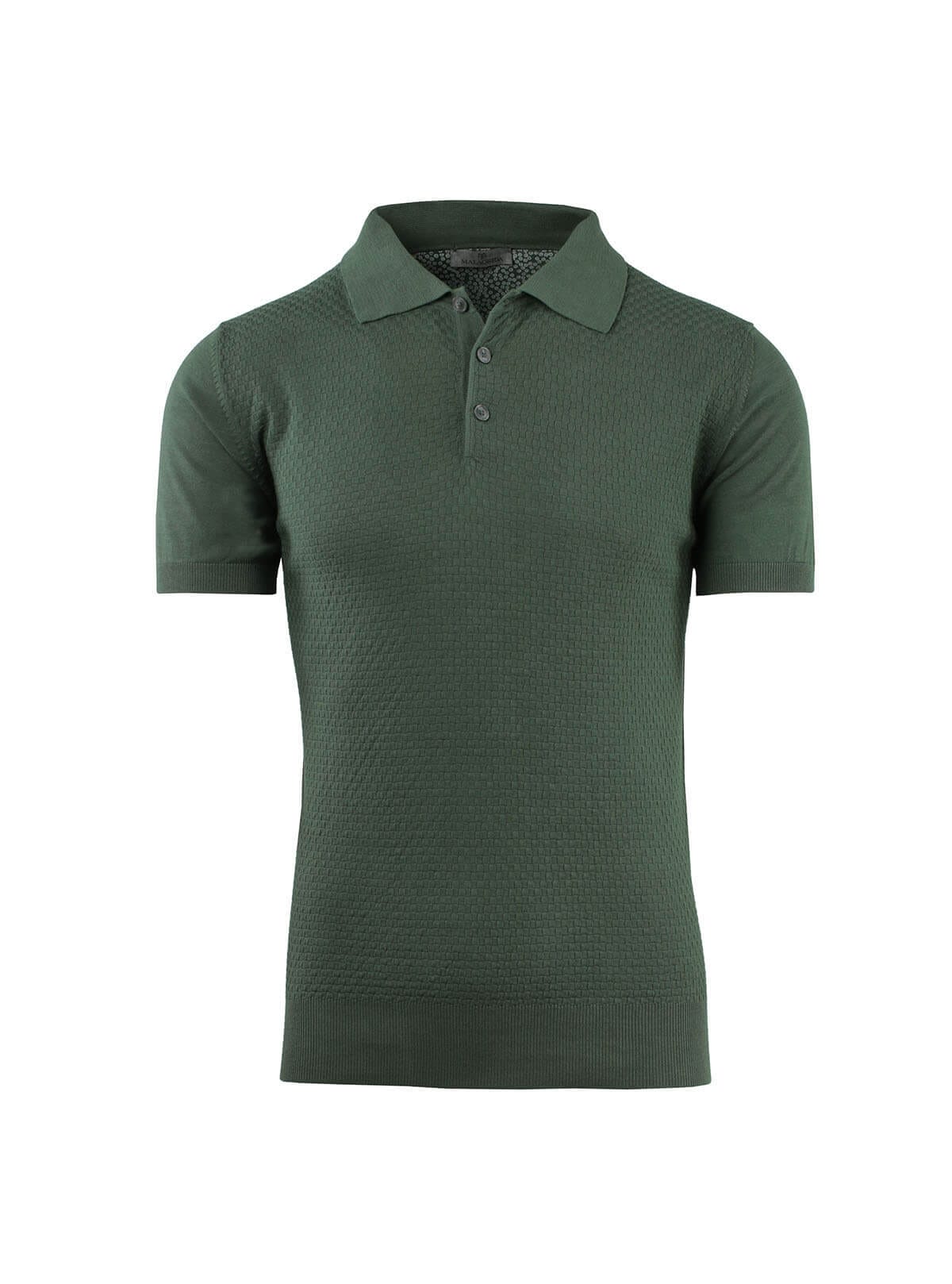 M/M POLO WITH EMBROIDERED FRONT