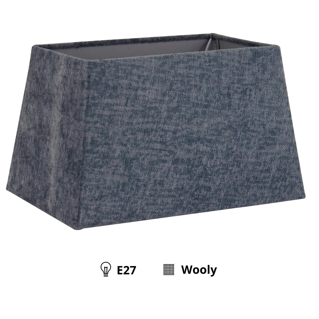 Various Conical Rectangular Lampshade – Light Blue – Wooly