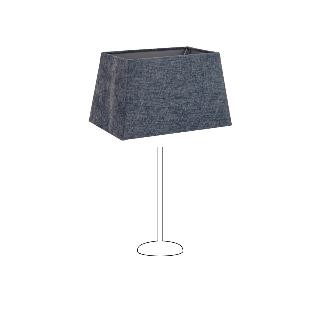 Various Conical Rectangular Lampshade – Light Blue – Wooly