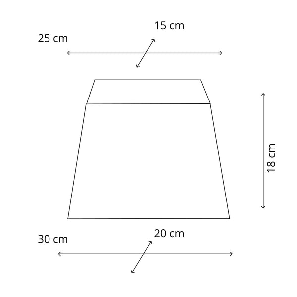 Various Conical Rectangular Lampshade – Light Blue – Wooly