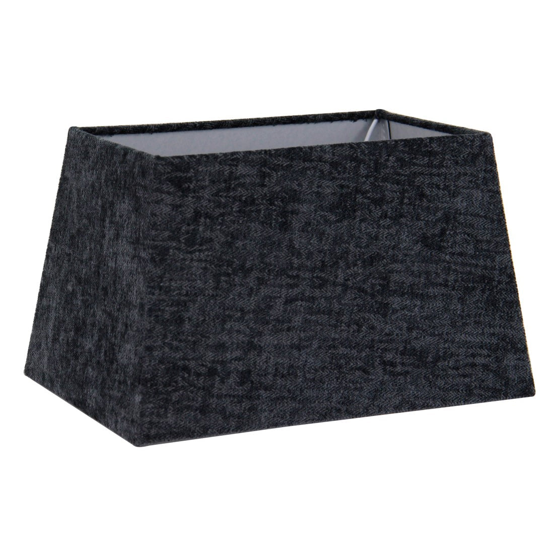 Abat-jour conique rectangulaire – Gris foncé – Laine