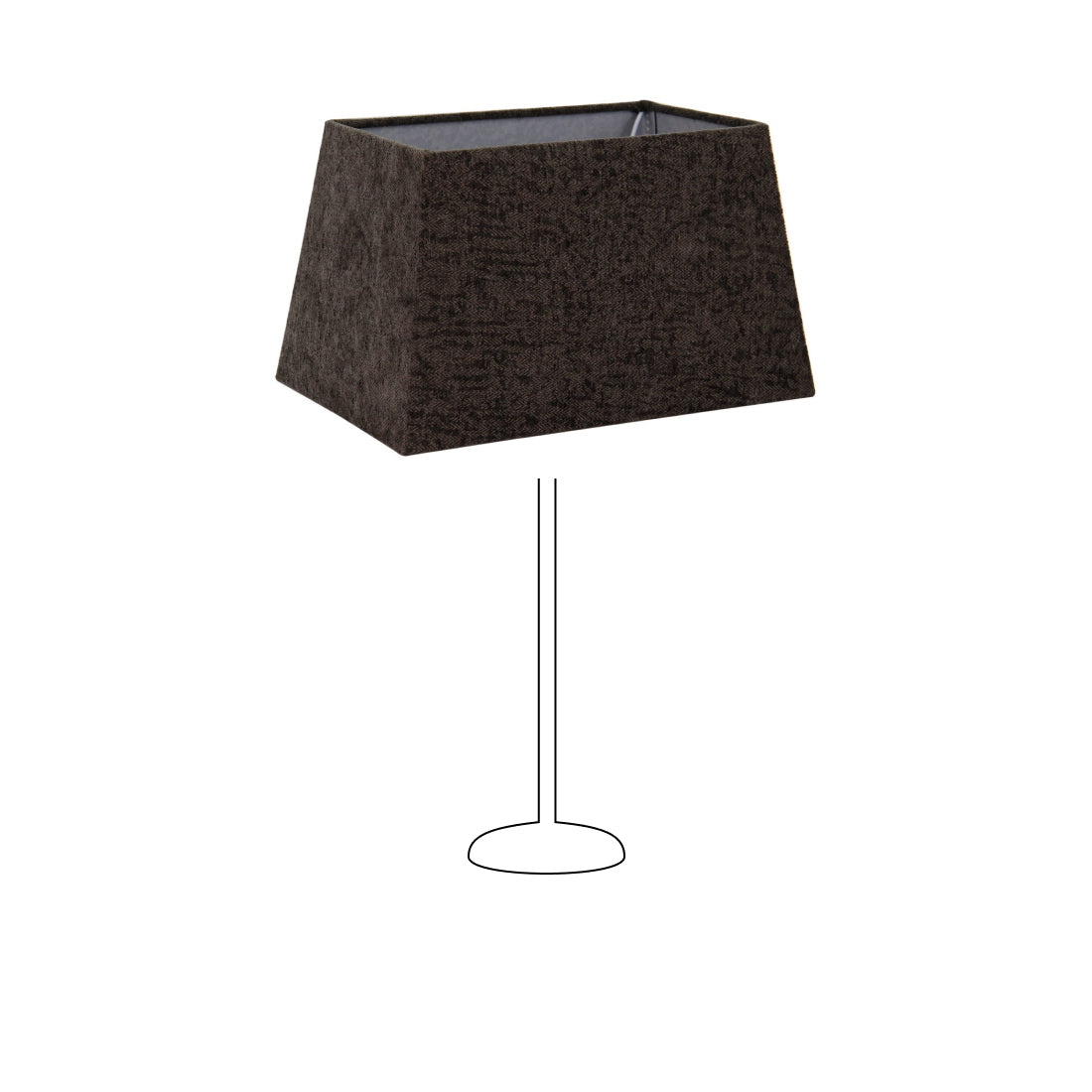 Variabile Paralume Conico Rettangolare – Antracite – Wooly