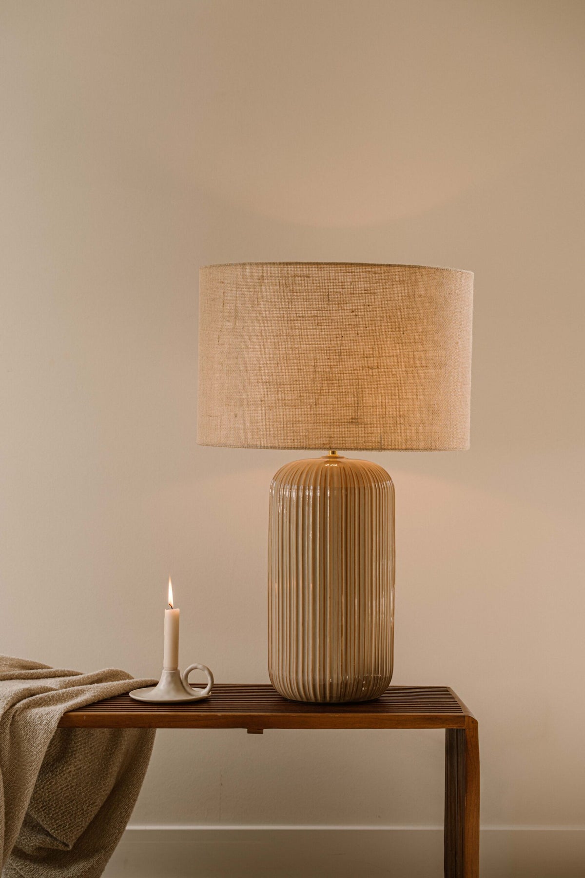 Indore Home - Verona - L - Schemerlamp - Beige
