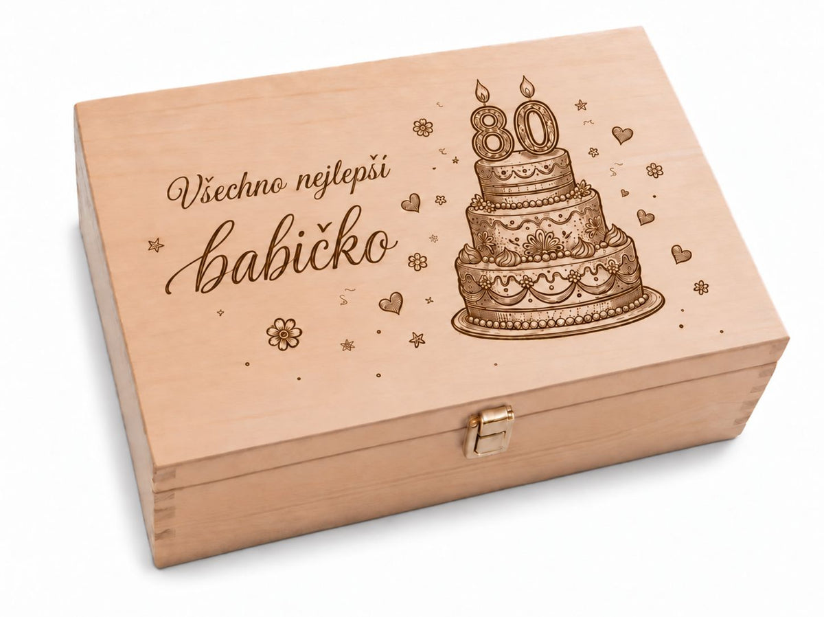 Regalo di Elisa per il compleanno della nonna – Scatola di legno con incisione personalizzata