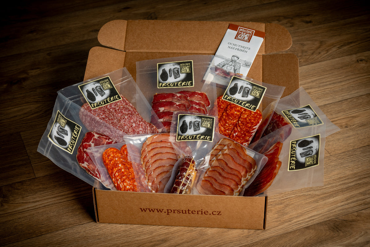 TASTING BOX - sliced products from Pršutérie®  Product finely sliced