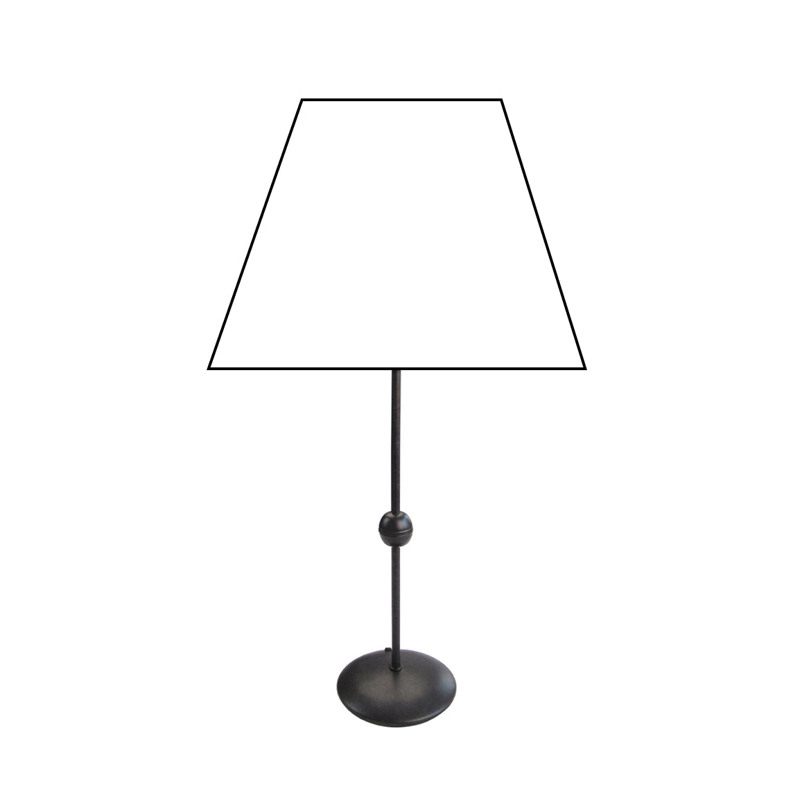 Various Metal Lamp Base Black – Elegant Base for Your Table Lamp (43 cm, E27)