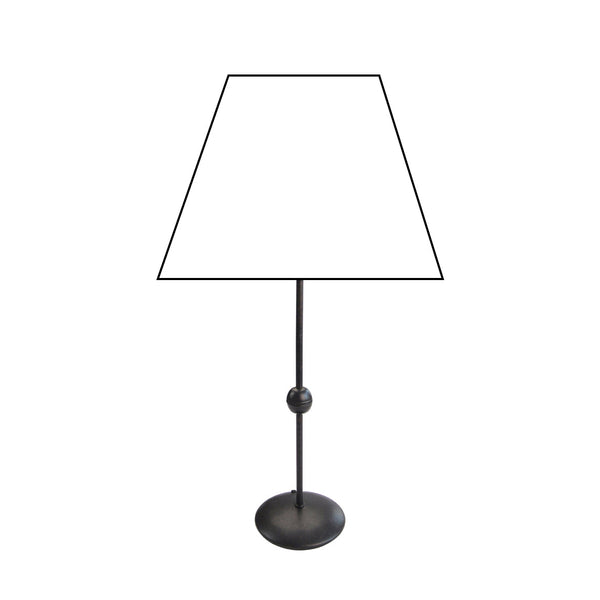 Various Metal Lamp Base Black – Elegant Base for Your Table Lamp (43 cm, E27)