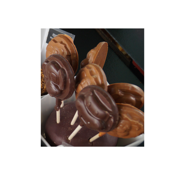 Chocolade praline dierenlolly
