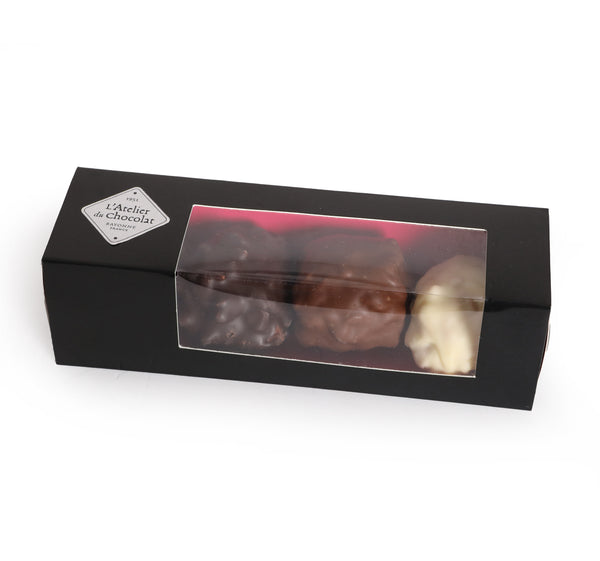 Box of 4 praline chocolate rocks