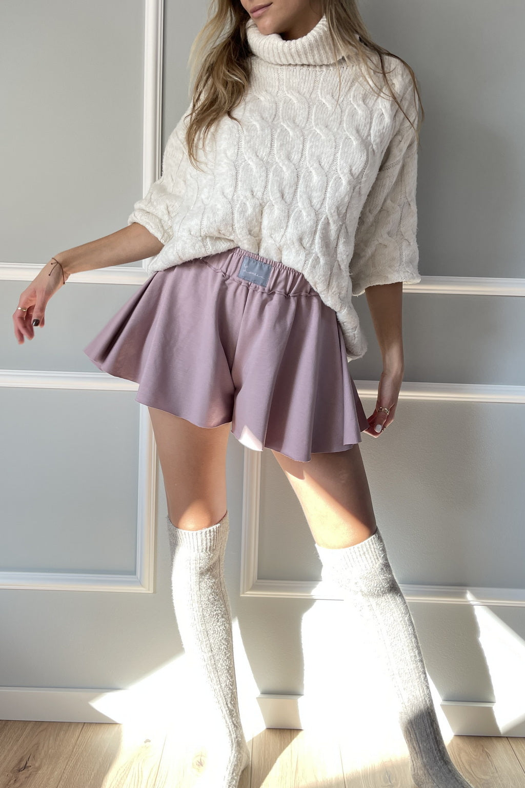 Bamboo Sweat BOXER SHORTS | Loreen Label Size: XS/S, Colour: Dusty Pink