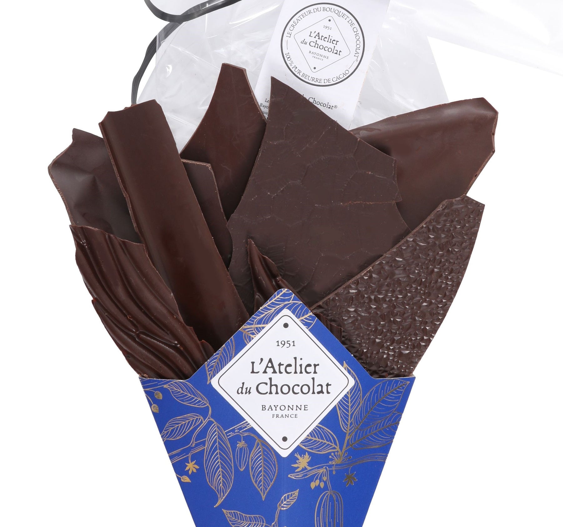 Cadeaubox met donkere chocolade