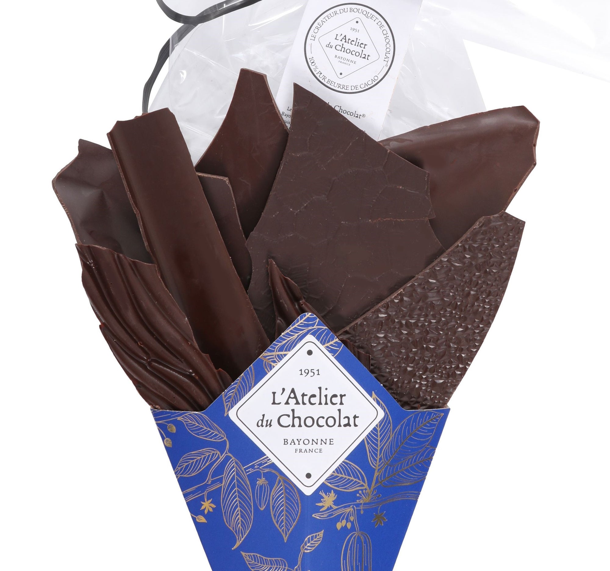 Cadeaubox met donkere chocolade