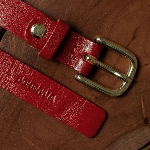 Women's Narrow Leather Belt