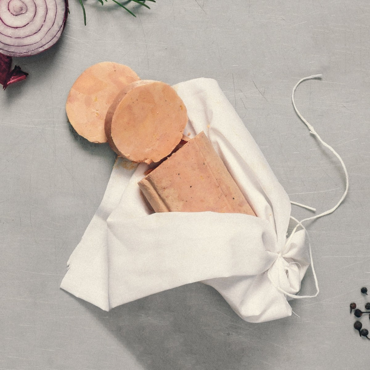 Duck Foie Gras Cooked in a Cloth - 250g