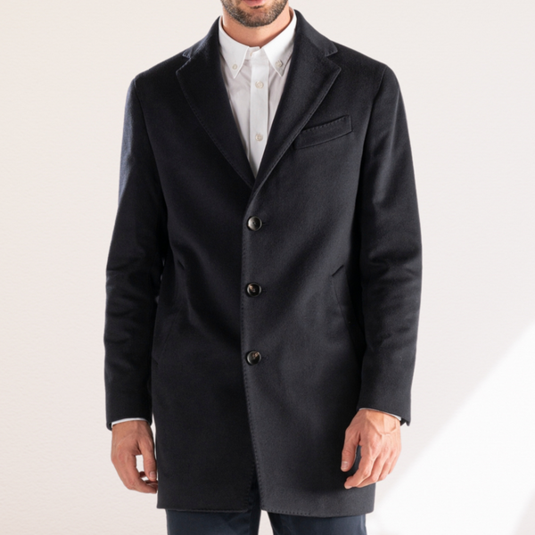 LOCOROTONDO - Navy Wool and Cashmere