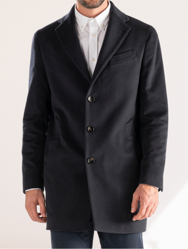 LOCOROTONDO - Navy Wool and Cashmere